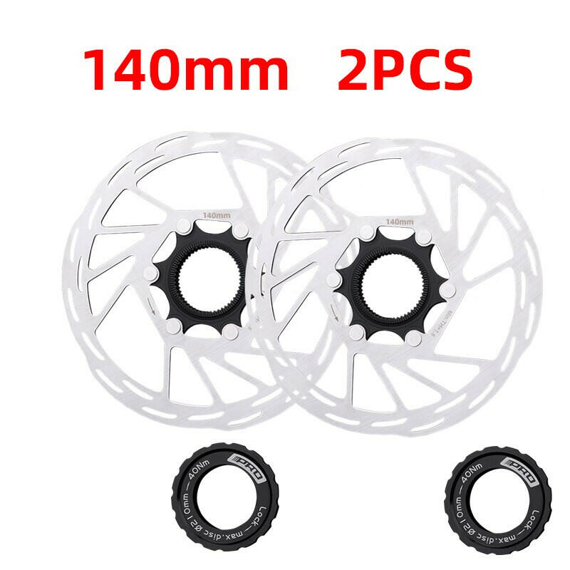 IIIPRO Bicycle Center Lock Disc Brake Rotor 140mm/160mm/180mm/203mm Road Bike Disc Brake Rotor With Lock Ring  bike brake pads-WAYBIKER