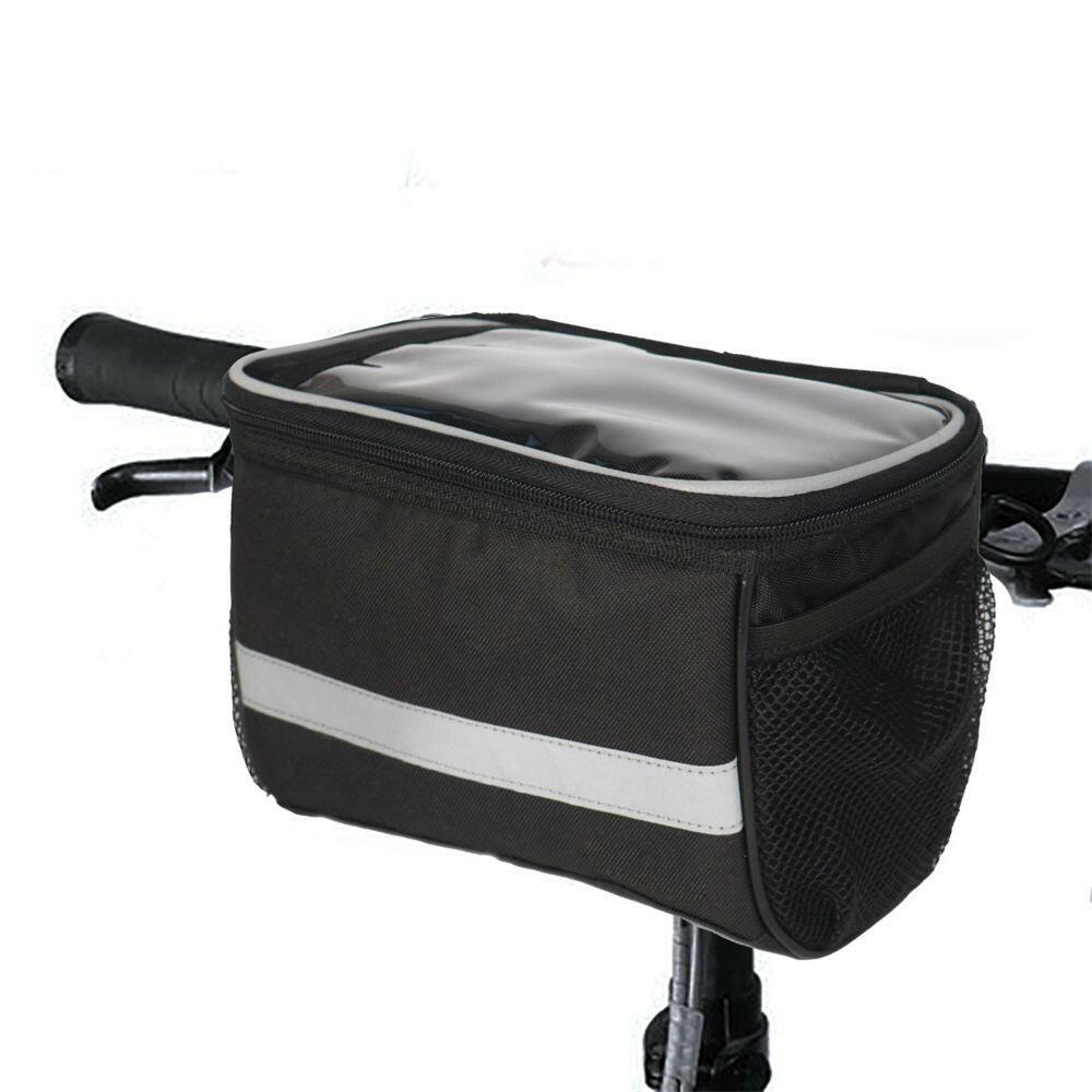 Cycling Bags Bicycle Handlebar Bag Bike Front Tube Pannier Rack Basket Reflective-WAYBIKER