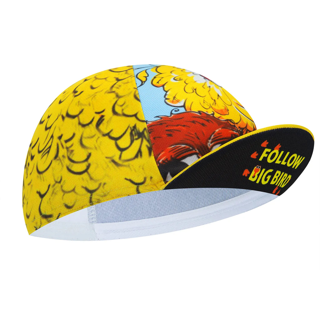 New Cartoon Men&Women Yellow Cycling Cap Summer Breathable Bike Hat-WAYBIKER