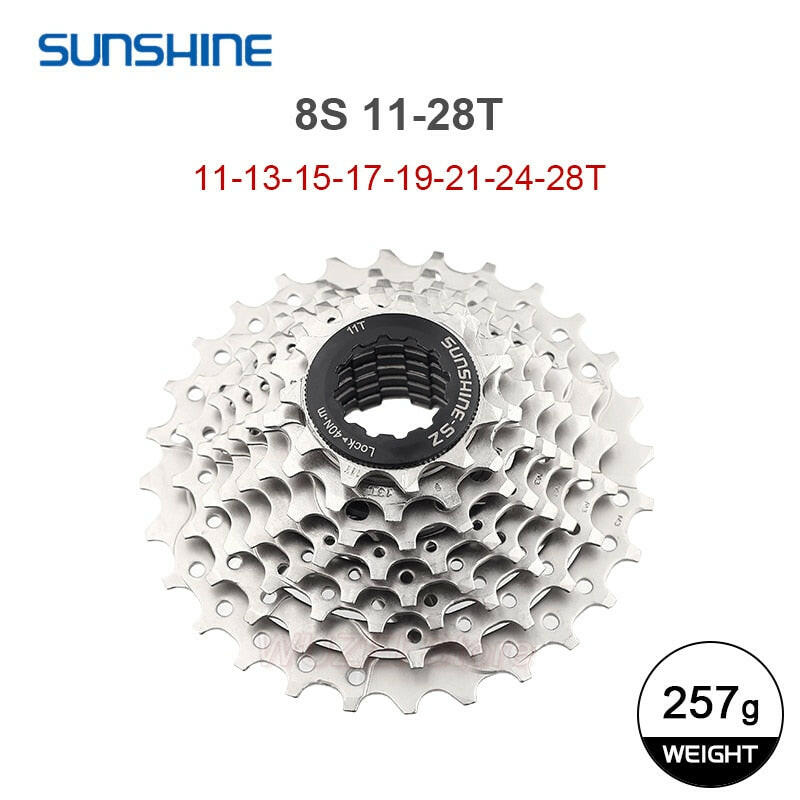 Sunshine HG Road Bike Cassette 8 9 10 11 12 Speed 11-23T/25T/28T/30T/32T/34T Bike Flywheel Sprocket for SHIMANO-WAYBIKER