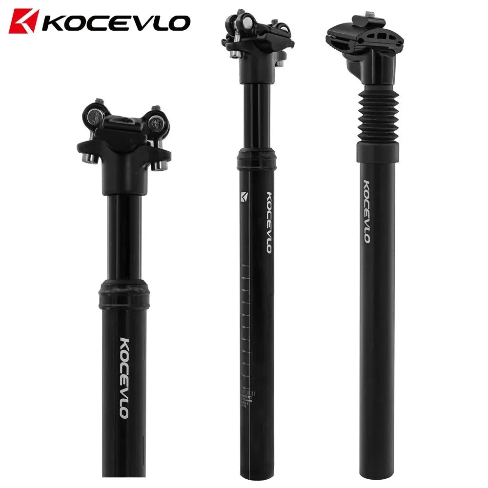KOCEVLO Seatpost Suspension Dropper Mtb 27.2 Bicycle Seat Post Hanging Saddle Tube 31.6 With Shock Absorber Saddle Mountain Bike
