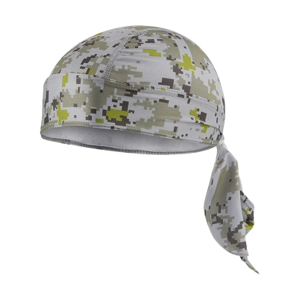 Quick Dry Camo Cycling Cap Head Scarf Summer Men Running Riding Bandana Headscarf Camo Printing Cap Headband Men Head Scarf-WAYBIKER