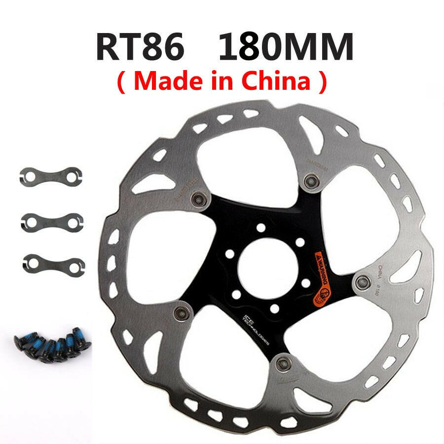 SHIMANO XT Brake Disc SM RT76 RT86 Rotor Ice Point Technology Brake Disc 6 Bolt Mountain Bikes Disc 160MM 180MM 203MM-WAYBIKER