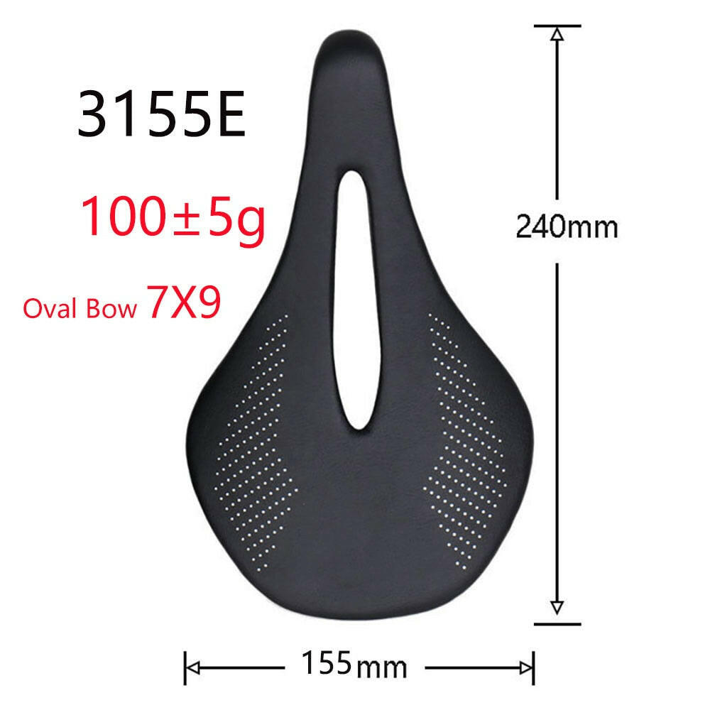 96g Super Light Full Carbon Saddle MTB/Road Bike Saddle Carbon Rails Bicycle Seat 240*143/155mm-WAYBIKER