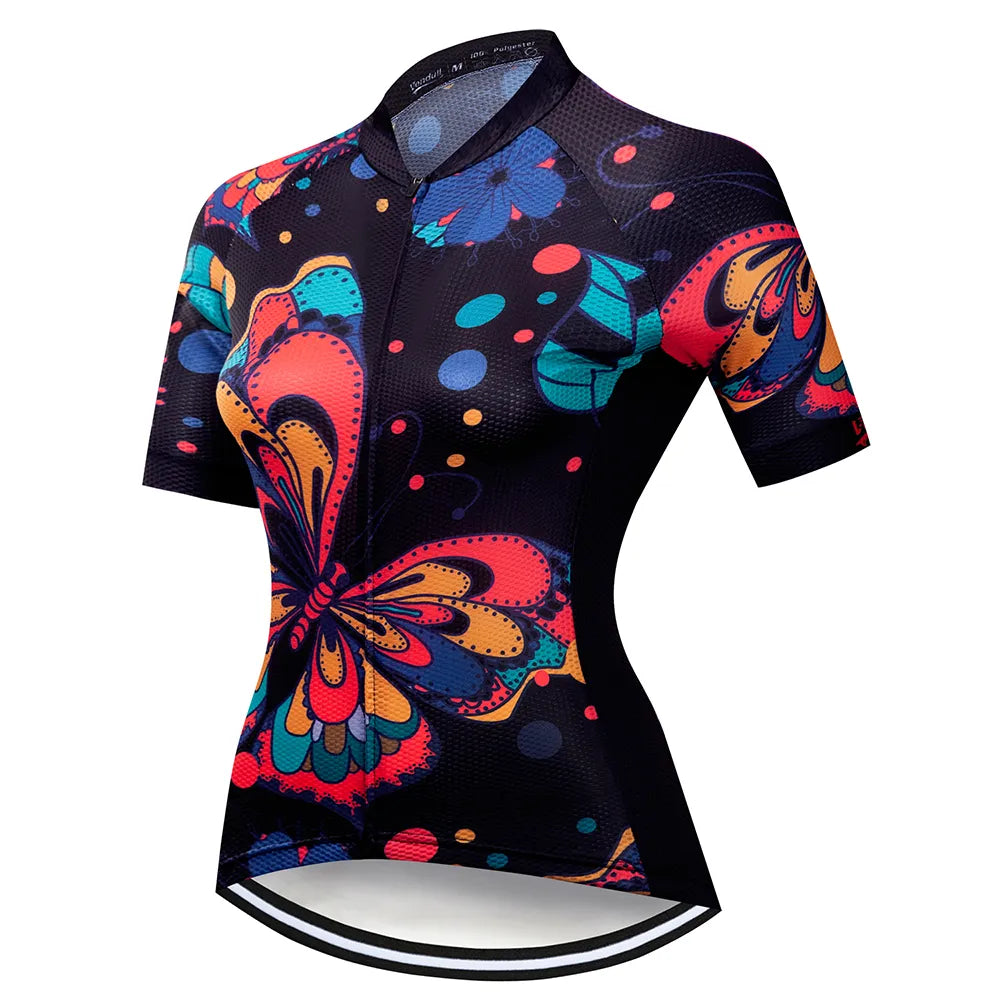 Cycling Clothing 2023 VENDULL Women Cycling Jersey Tops Summer Racing Short Sleeve MTB Bike Jersey Shirt Ropa Ciclismo Maillot-WAYBIKER