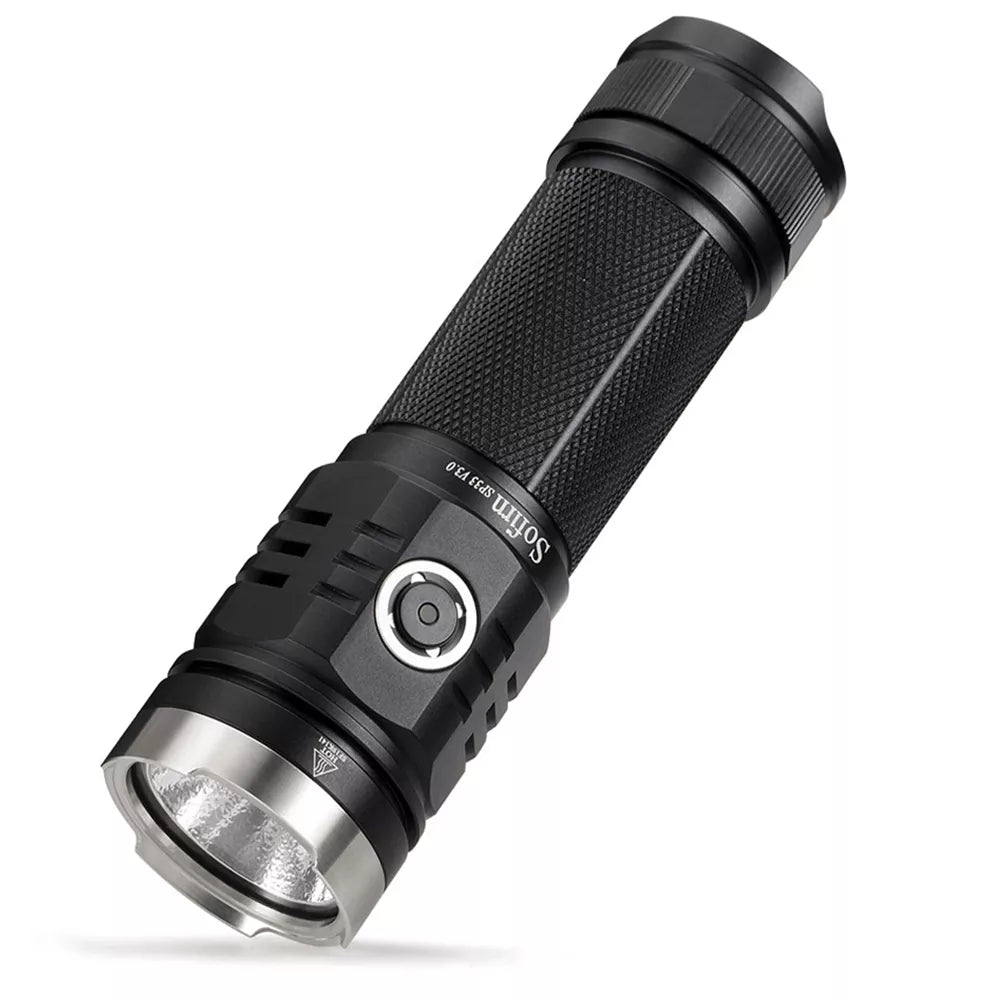 Sofirn SP33V3.0 3500lm Powerful LED Flashlight USB C Rechargeable Torch 26650 Light Cree XHP50.2 with Power Indicator-WAYBIKER
