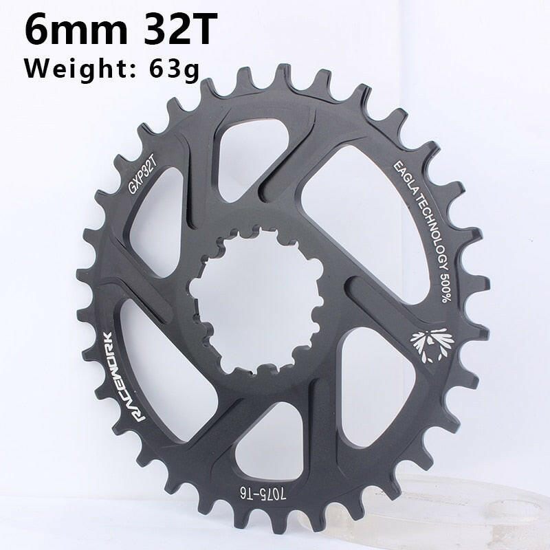 RACEWORK MTB GXP Bicycle Chainring 3/6mm Offset 32/34/36/38T Mountain Bike Chainwheel For 10 11 12 Speed GXP Direct Mount Crank-WAYBIKER