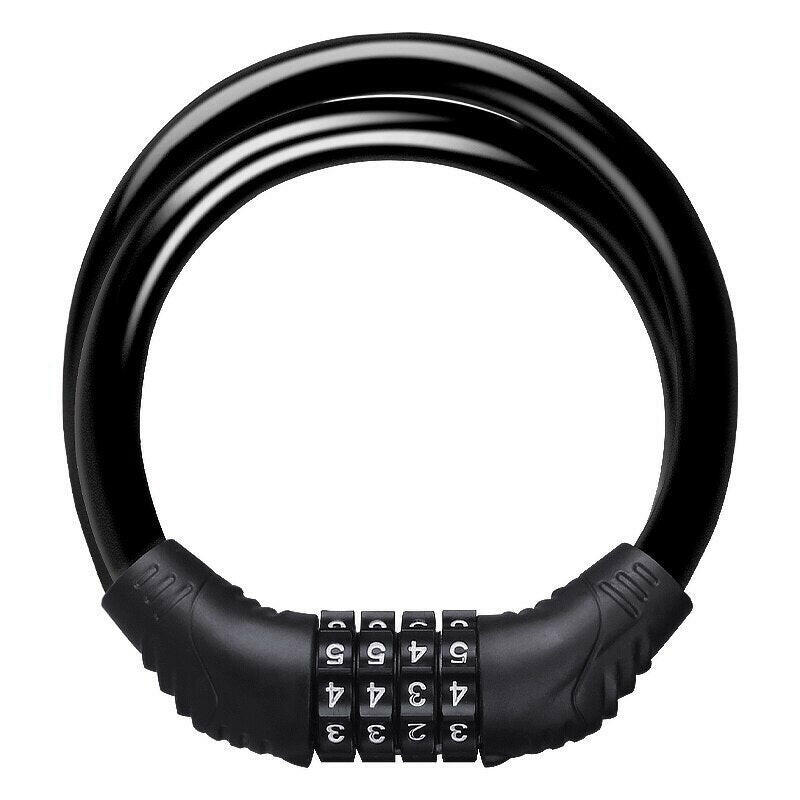 Bike Lock Mountain Bike Portable Security 4-digit Code Bike Lock for Bicycle Motorcycle Scooter-WAYBIKER