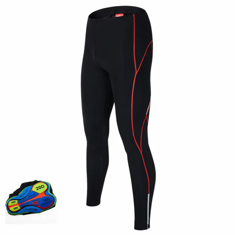 Shockproof Men Autumn Tight Fitting Long Pants Cycling 20D Anti Slip Padded Gel Bike Mtb Downhill Slope Mountain Bicycle-WAYBIKER