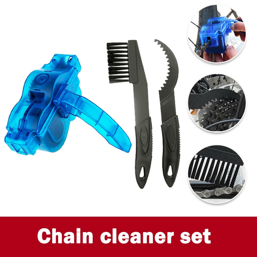 Chain Cleaner Cleaning Bicycle 3D Chain Brush Wash Tool Set MTB Bike Protection Oil Bike Chain for Mountain Cycling Accessories-WAYBIKER