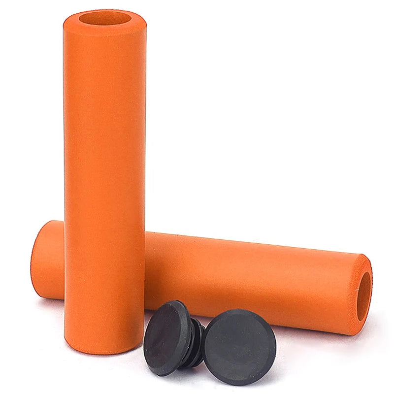Lebycle Silicone MTB Road Bike Handlebar Grips Ultralight Anti-Slip Shock-absorbing Grips Cycling Handle Bar Cover Bike Parts-WAYBIKER