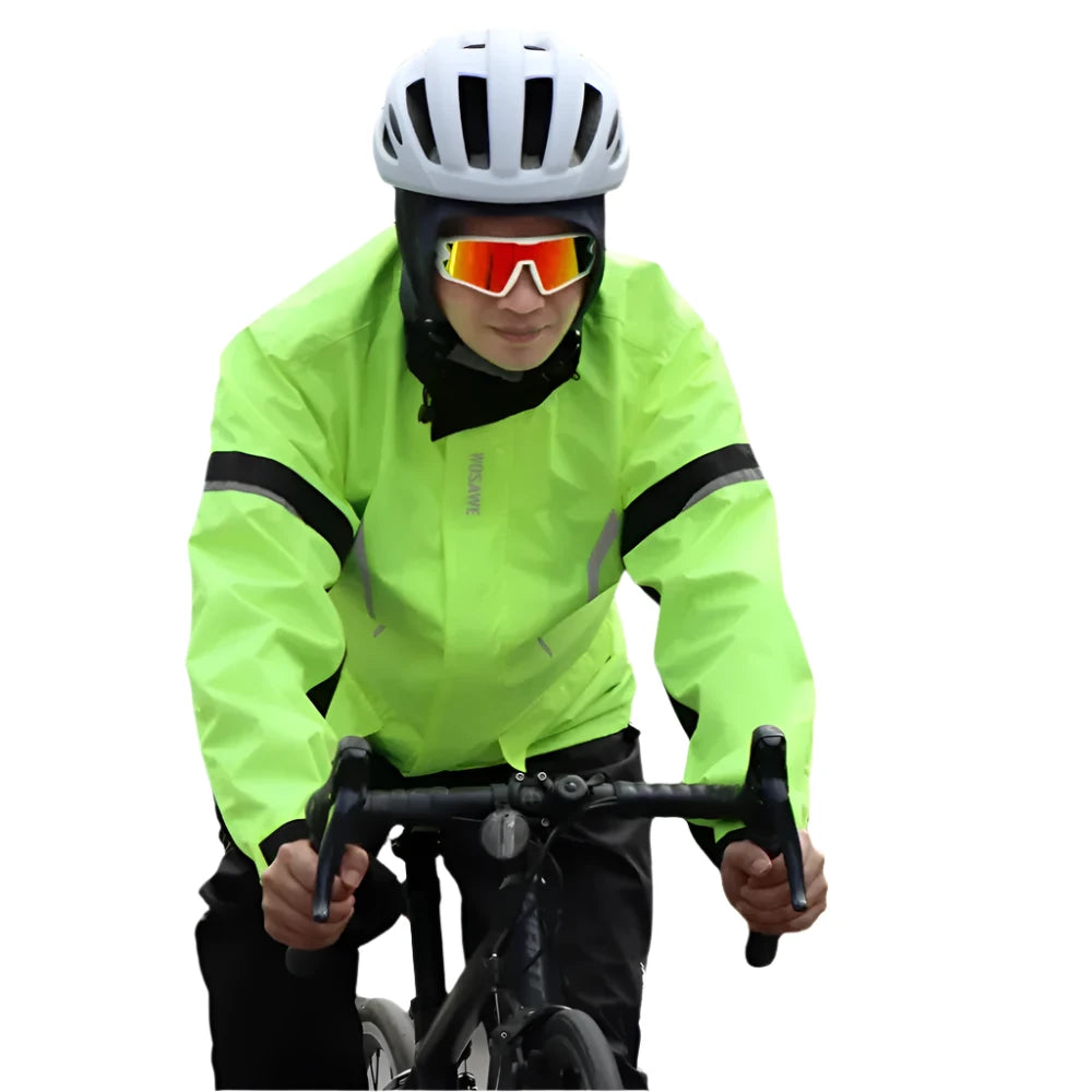 WOSAWE Cycling Raincoat Men Waterproof Windproof Rain Jackets Pants Suit Camping Fishing Clothing MTB Bike Ultralight Rainwear-WAYBIKER