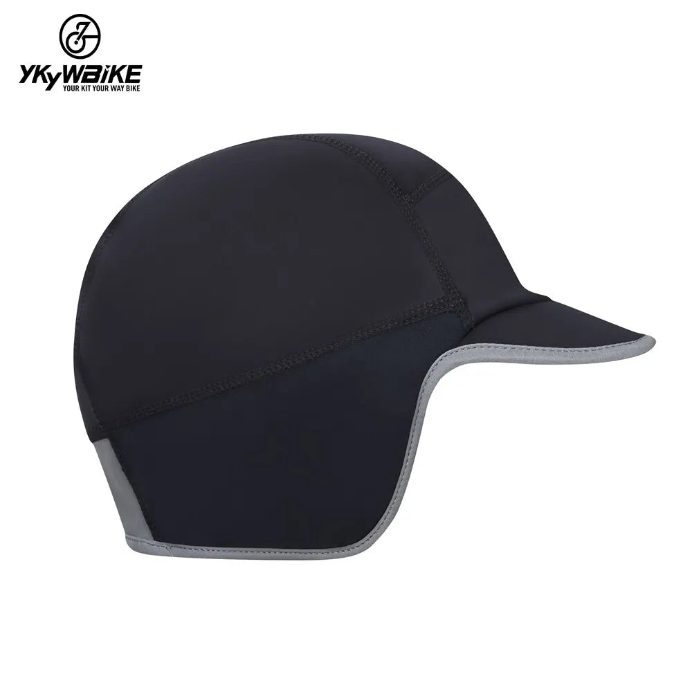 Ykywbike Cycling Caps Winter Thermal Cap Breathable Windproof Waterproof Warm Fleece Bicycle Hats Outdoor Motorcycle Skiing Hat-WAYBIKER