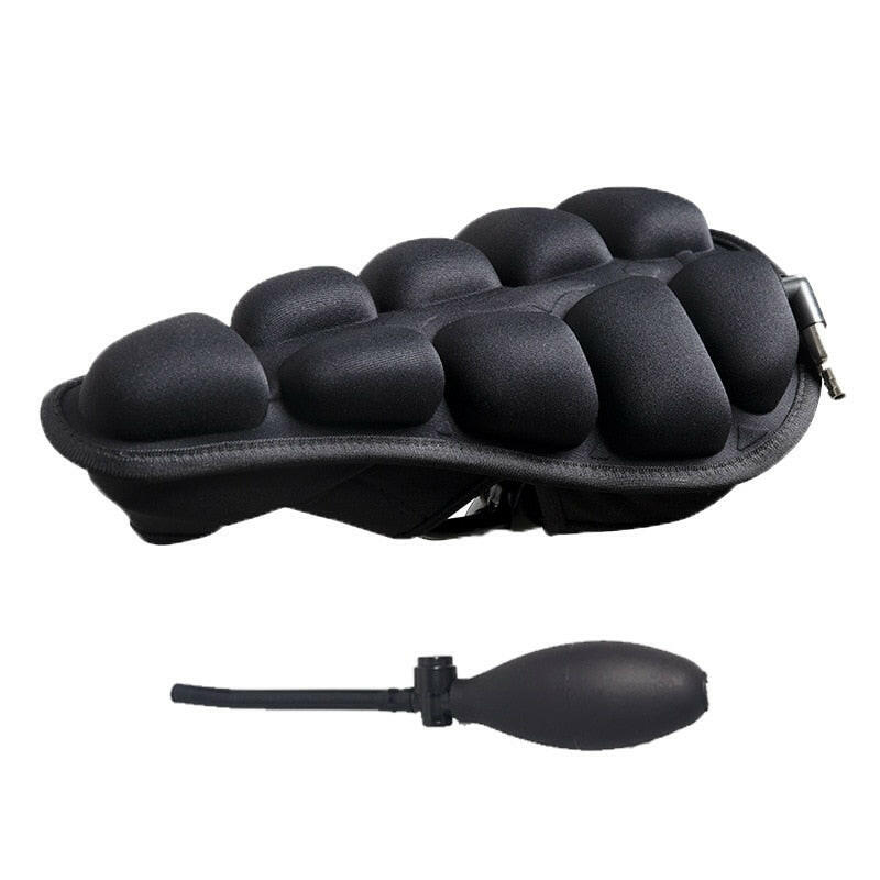 Bicycle Saddle 3D Soft Bike Seat Cover MTB Mountain Bike Thickene Inflatable Air Pad Cycling Breathable Cushion 3 Colors-WAYBIKER