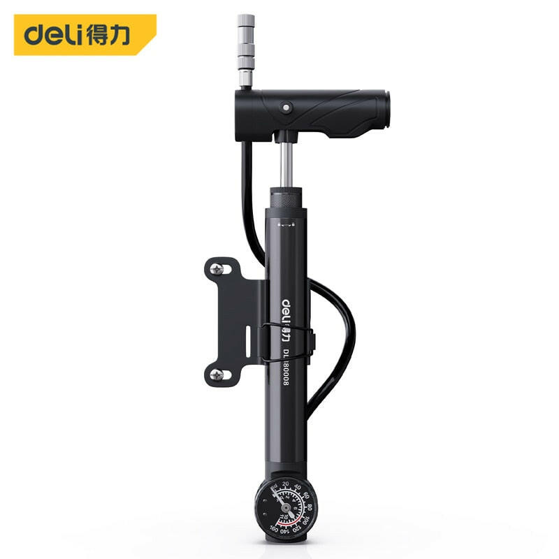 Deli 120psi Lightweight Cycling Pumps Mini Portable Light  Bike Pump Tire Inflator Bike Hand Pump With Table-WAYBIKER