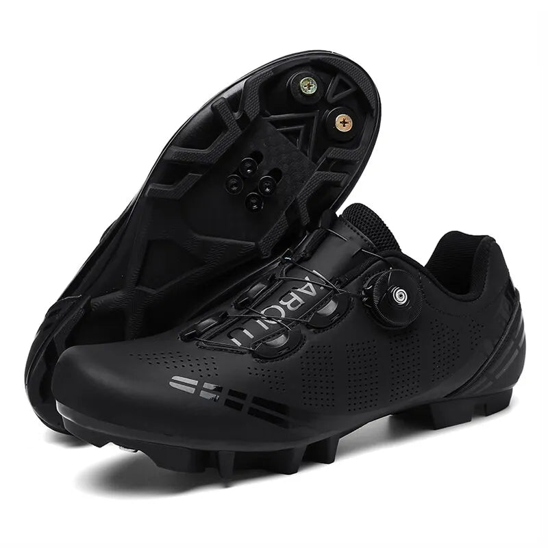 Cycling Sneaker MTB Men Sport Road Bike Boots Flat Racing Speed Sneakers Trail Mountain Bicycle Footwear Spd Pedal Cycling Shoes-WAYBIKER