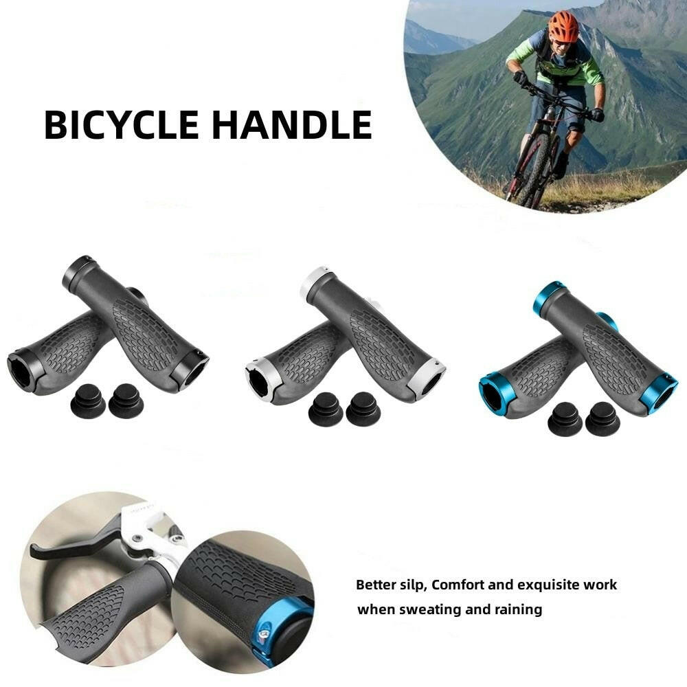 Anti Skid Rubber Bicycle Grips Mountain Bike Lock On Bicycle Handlebars Grips 2.5cm MTB Road Cycling Skid Proof Grips-WAYBIKER