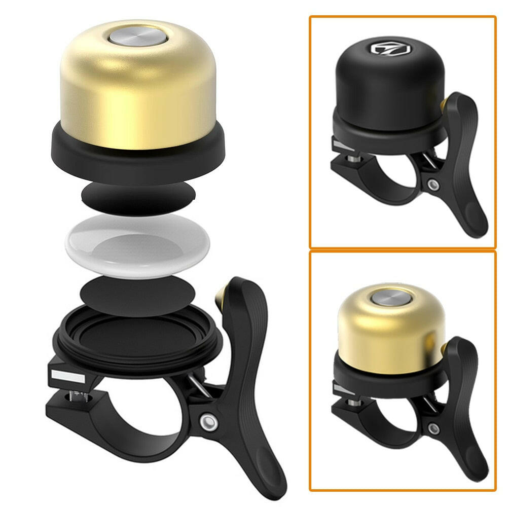 Bicycle Bell For AirTag Bike Mount GPS Tracker Waterproof Brass Holder Hides AirTag Under Bike Bell Anti-Theft Bike Accessories