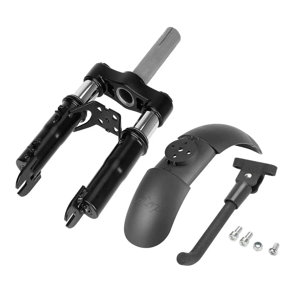 Front Suspension Kit Electric Scooters Fork Shock Absorption Parts with Front Mudguard & Kickstand Compatible with F20 F25 F30-WAYBIKER
