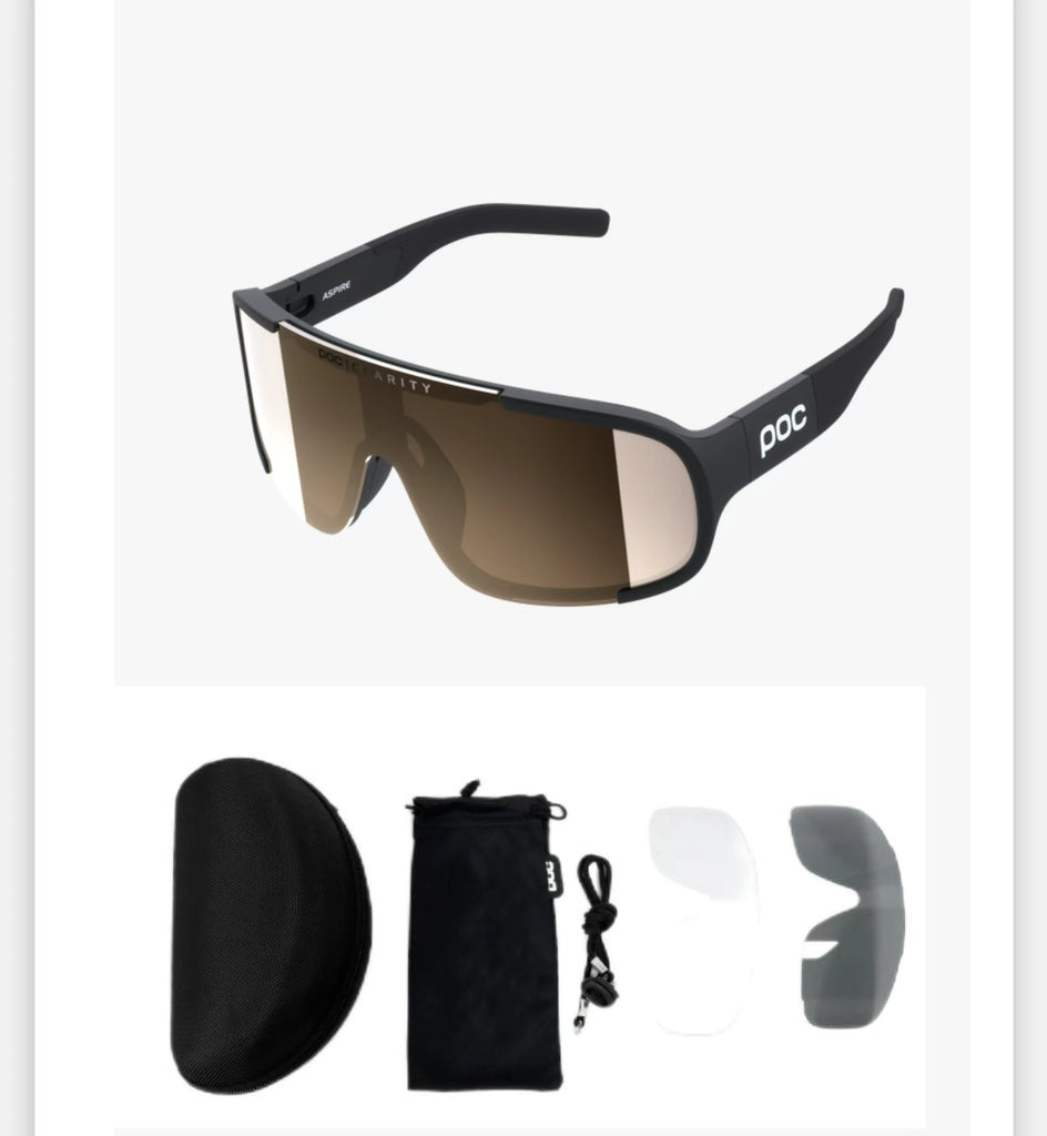 POC 5 colour ASPIRE uv400 tr90 Mountain bike Road bike Outdoor sports myopia eye protection windproof riding glasses