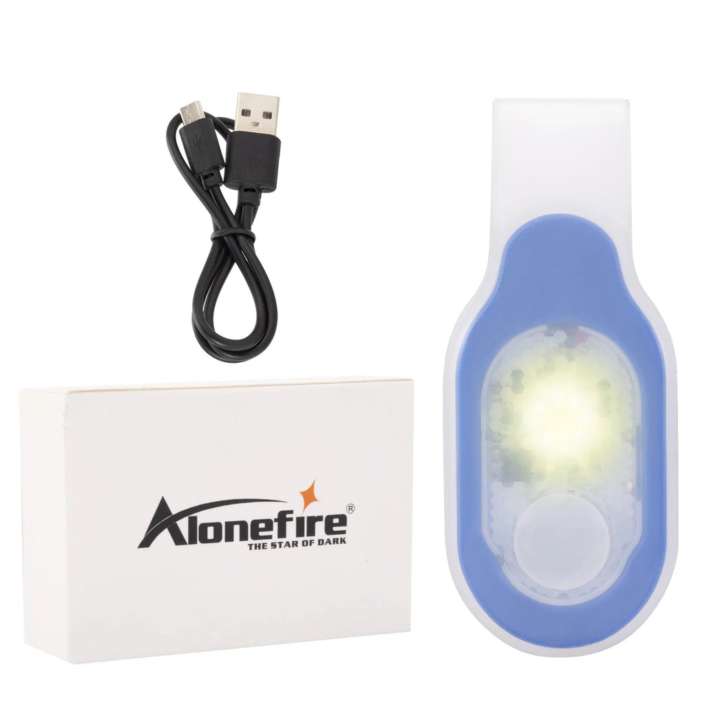 USB Charging Safety Soft Silicone Running Outdoor Work Child Lamp Strap Hiking Dog Camping Doctor Nurse Check White Warm Light-WAYBIKER