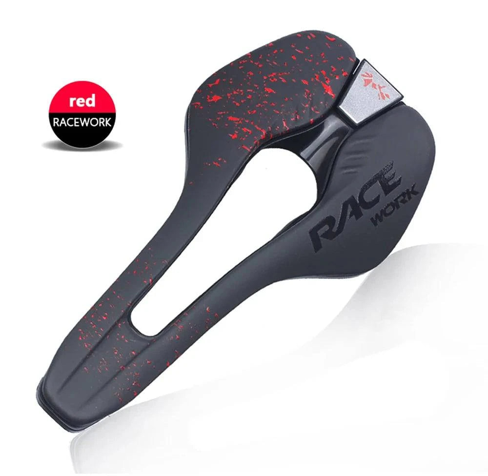 RACEWORK Road Bike Saddle Ultralight vtt Racing Seat Wave Road Bicycle Saddle For Men Soft Comfortable-WAYBIKER