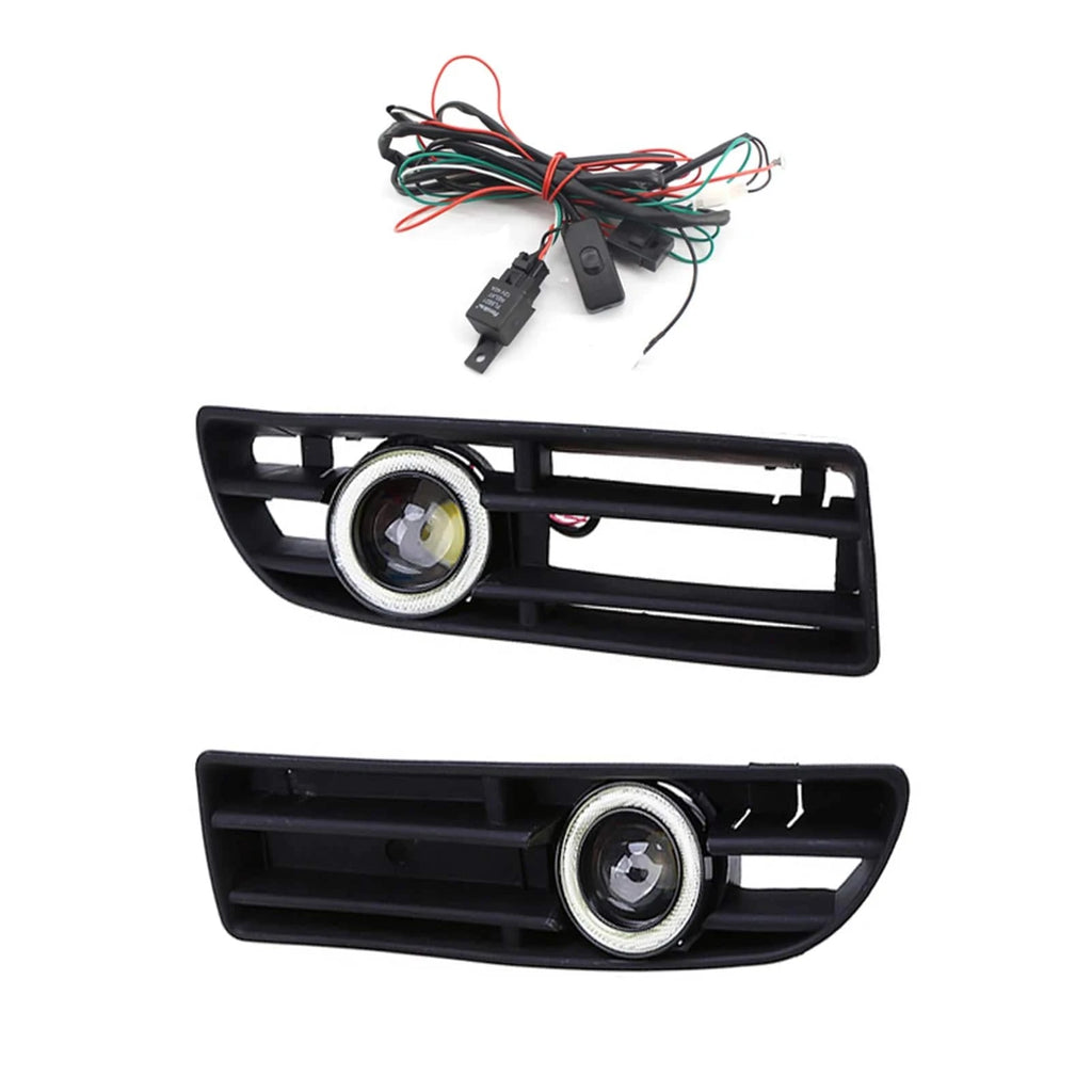 Car Fog Light LED Front Bumper Grille DRL Lamp Part Replacement For VW Jetta Bora Mk4 99-04 Car Accessories-WAYBIKER