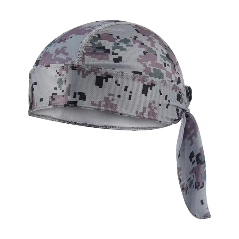Quick Dry Camo Cycling Cap Head Scarf Summer Men Running Riding Bandana Headscarf Camo Printing Cap Headband Men Head Scarf-WAYBIKER