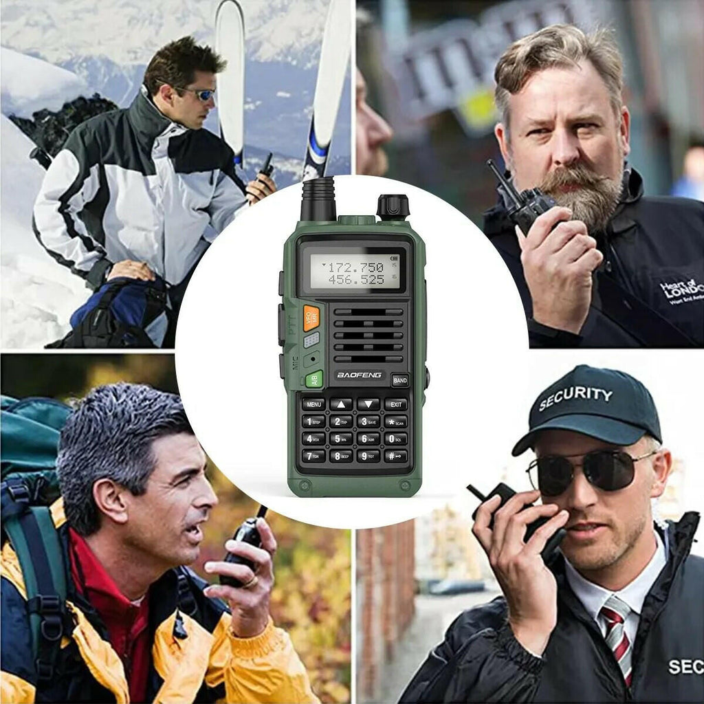 BAOFENG UV S9 Plus Powerful Handheld Transceiver with UHF VHF Dual Band 16 KM Long Range Walkie Talkie Ham UV 5R Two Way Radio-WAYBIKER