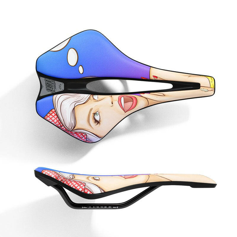 ENLEE Bicycle Seat Saddle MTB Road Bike Saddle Mountain Bike Racing Saddle PU Breathable Soft Seat Ergonomic Cushion-WAYBIKER