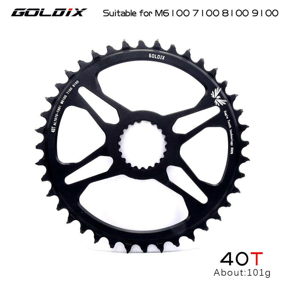 GOLDIX Bicycle Chainring Wide Narrow Chain Wheel Suitable for Shimano Deore XT M7100 M8100 M9100 12S Mountain Bike Crankset-WAYBIKER