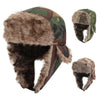 2023 Camouflag Winter Faux Fur Warm Men Women Lei Feng BomberEar Flap Cap Windproof Cycling Trooper Trapper Cold Anti-snow Hats-WAYBIKER