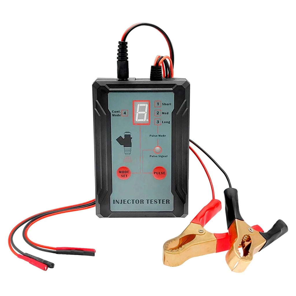 Fuel Injector Tester and Adapter for Diagnosis Cleaning of Injectors DIY Tool Kits 12V/5V Switchable Short-circuit Protection-WAYBIKER