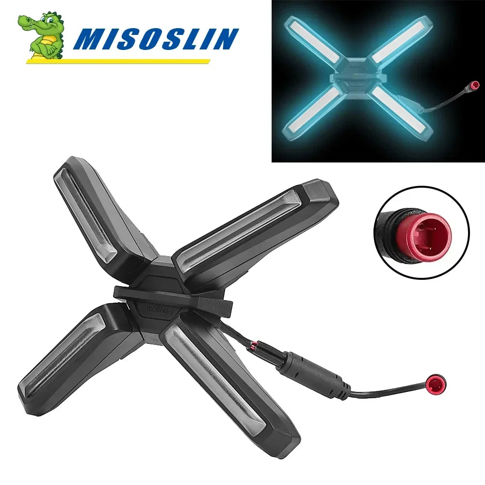 4W Front Lamp Super Bright Headlight For Segway Ninebot ZT3 Electric Scooter ZT3 Pro X-shaped Kickscooter Front Light Parts