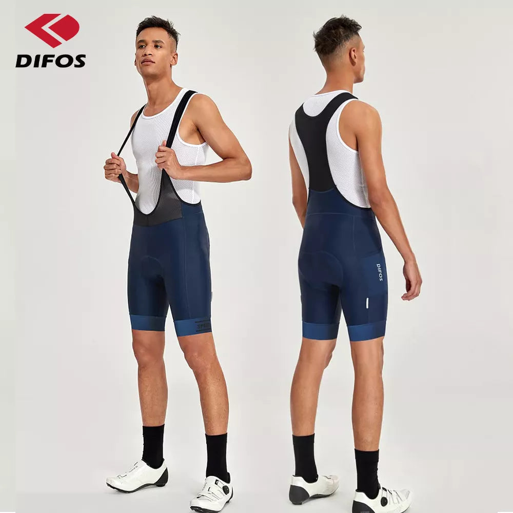 DIFOS Men Cycling Bib Shorts Summer Mountain Bike Breathable Outdoor Wear Cycling 3D Padded Bicycle Pants MTB Riding Bib Tights-WAYBIKER