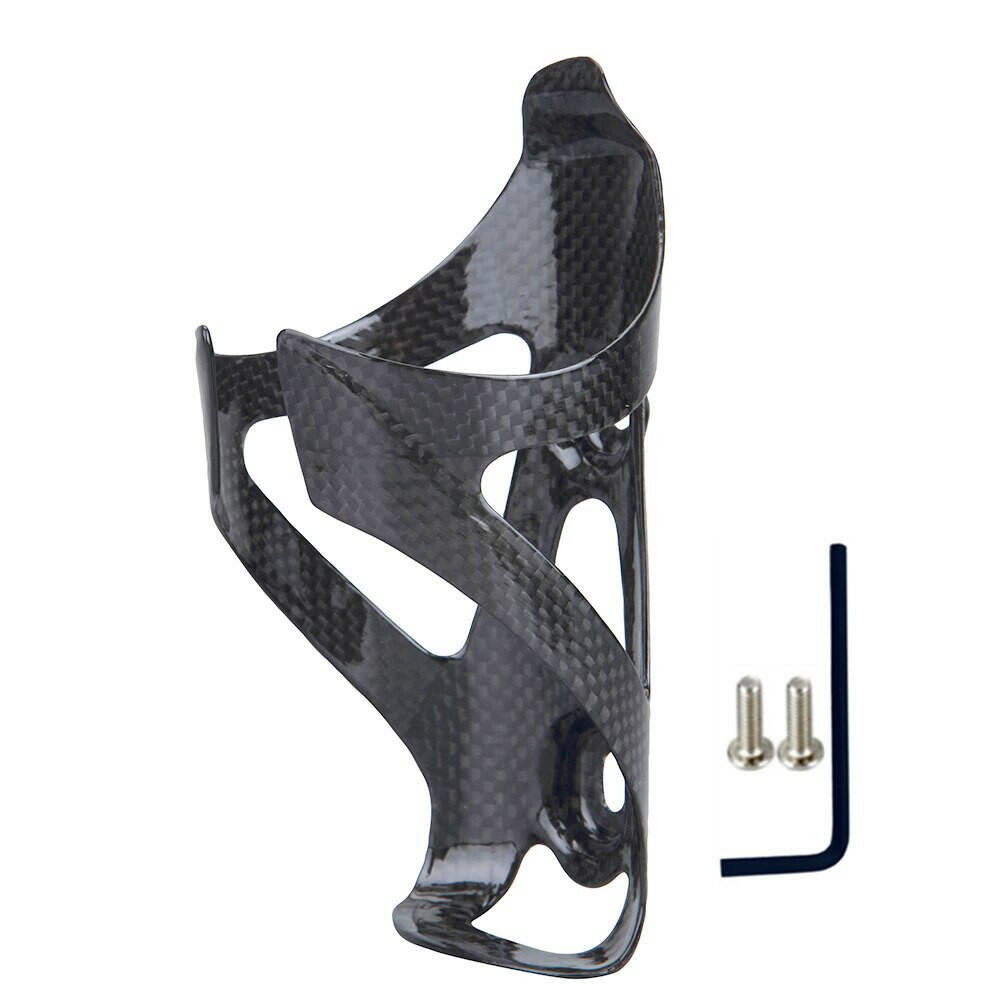2023 hot BALUGOE Full Carbon Bicycle water bottle cage 24G MTB road Bike bottle holder Ultra light cycle equipment matte / light-WAYBIKER