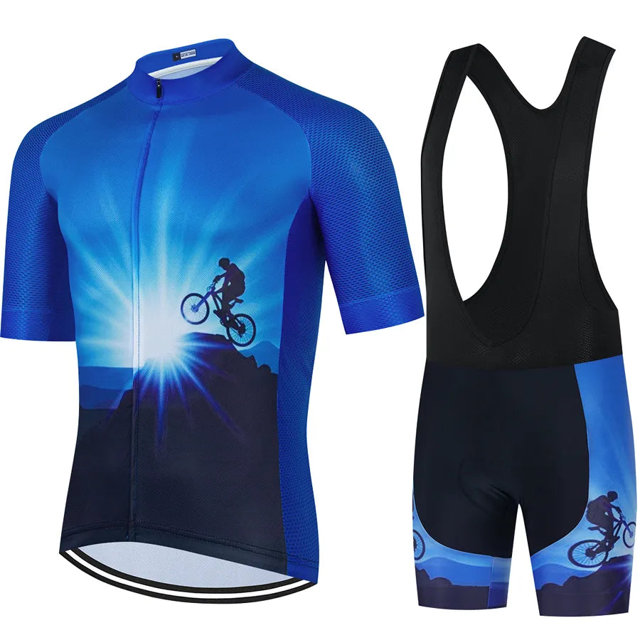 CYKLOPEDIA Sports Team Training Cycling Clothing Breathable Men Short Sleeve Mallot Ciclismo Hombre Verano Cycling Jersey Sets
