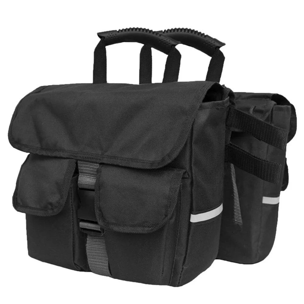 Bicycle Back Pannier Bags Bike Rear Seat Bag Bike Rear Saddle Bag with Reflective Trim For Outdoor Cycling-WAYBIKER