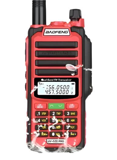 Baofeng UV S22 Pro V2 10W IP68 Walkie Talkie Waterproof High Power CB Ham Long Range UV68 Portable Two Way Radio UV-S22 Hunting-WAYBIKER