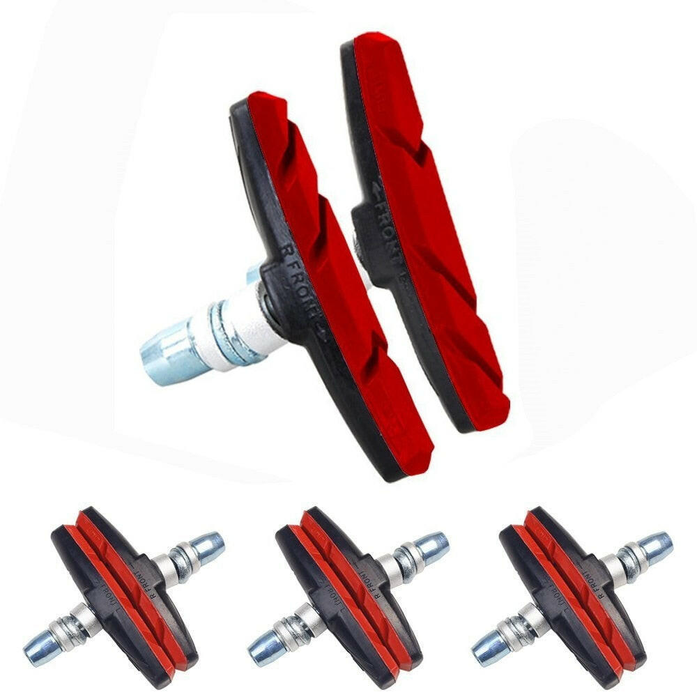 70mm Mountain Road Bike Brake Pads Set Cycling V Brake Holder Pads Shoes Blocks Rubber Pad Silent MTB Bicycle Brake Pads-WAYBIKER