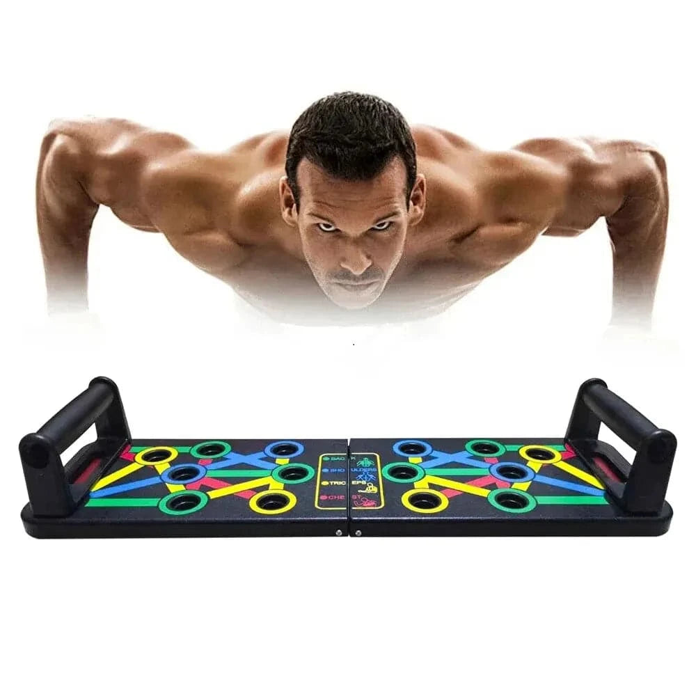 14 in 1 Push-Up Rack Board Training Sport Workout Fitness Gym Equipment Push Up Stand for ABS Abdominal Muscle Building Exercise-WAYBIKER