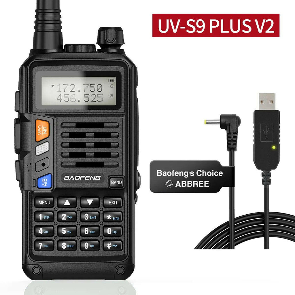 BAOFENG UV-S9 Plus V1 V2 Powerful Handheld UHF VHF Dual Band 16 KM Long Range Waterproof Walkie Talkie Ham UV-5R Two Way Radio