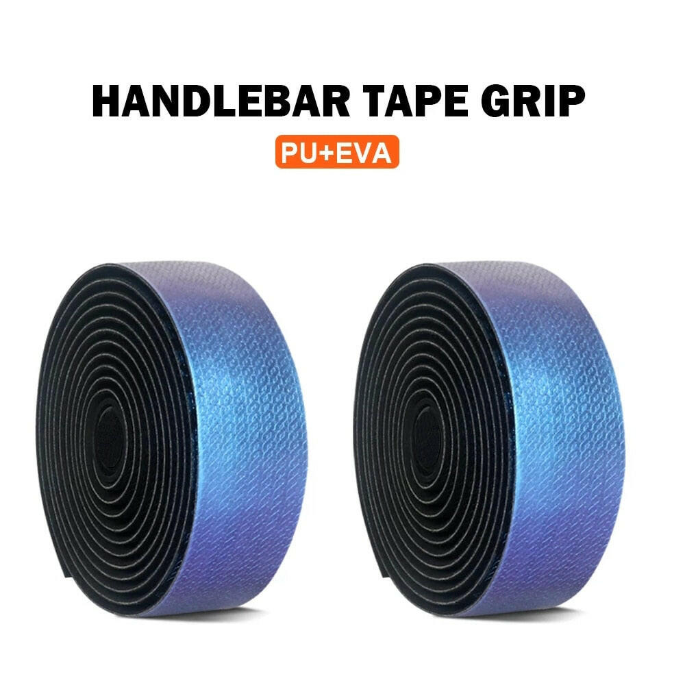 Road Bike Handlebar Tapes Light Reflective Dazzle Bar Tape EVA/PU Gradient Color Bicycle Grip Tape Wrap Tape Durable Bar Bartape-WAYBIKER