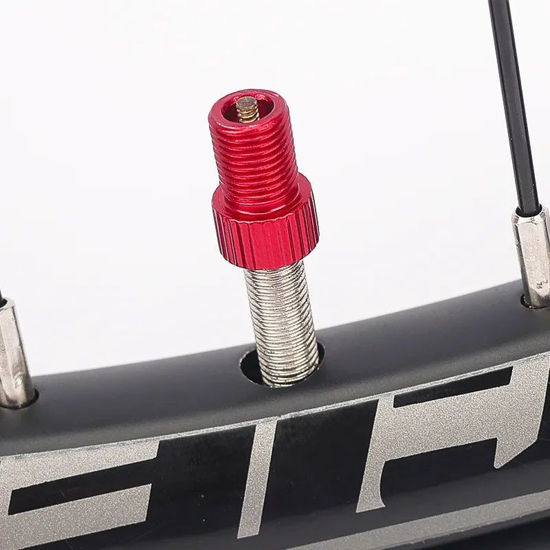 Lebycle Tire Hat To Schrader Valve Adapter Bike Tire Valve Converter Tool Caps Inner Tube Nozzle Conversion For MTB Folding Bike