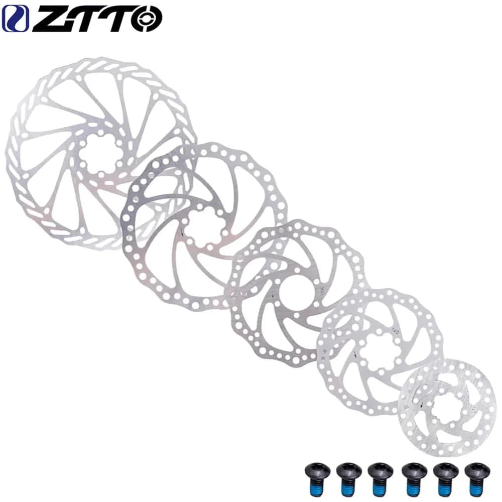 ZTTO Bicycle Brake Rotor 120 140 160 180 203mm 6 in Stainless Steel Hydraulic Brake Rotor MTB Road Bike Disc Brake With T25 Bolt-WAYBIKER