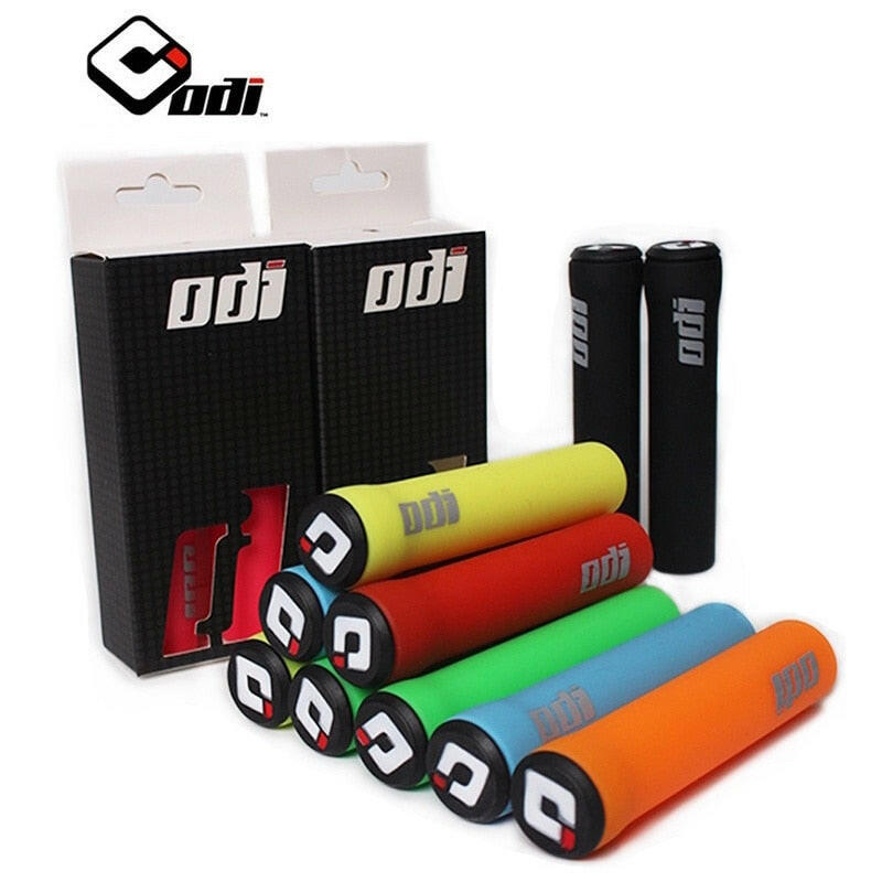 ODI MTB Handlebar Grips 1 Pair Silicone Road Mountain Bicycle-grips Shock-absorbing Soft Bike Handle Bar Grip Cycling Accessorie-WAYBIKER