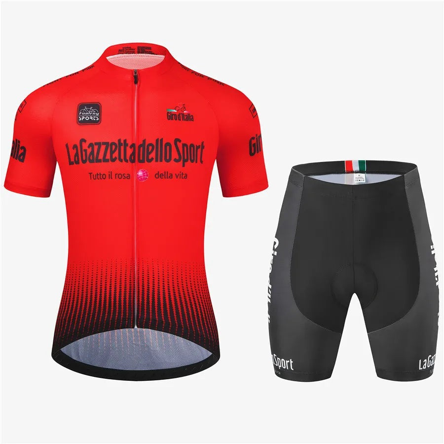 Tour Of Italy Bicycle Clothes Cycling Jersey Set Summer Road Bike Short Sleeve Cycling Clothing Men Mtb Jersey Set Sport Wear-WAYBIKER