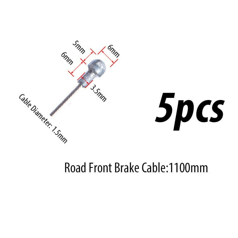 10PC Bicycle Brakes Line Road Mountain Bike Brake Cable Universal Bicycle Shift Cable Durable Road MTB Brake Shift Wire-WAYBIKER