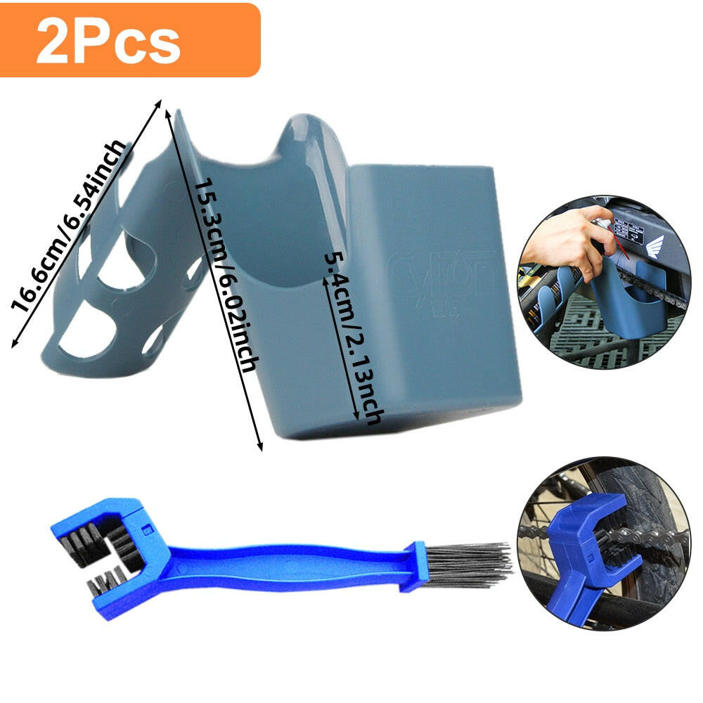 Chain Cleaner Cleaning Bicycle Chain Brush Wash Tool Set MTB Road Bike Protection Oil Chain Gear Grunge Brush for Mountain Bike-WAYBIKER