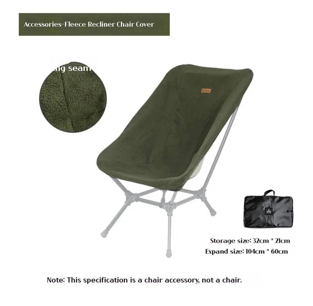 Difeike Outdoor Folding Camping Chair Portable New Moon Chair Outdoor High Back Lounge Chair Aluminum Alloy Free Lounge Chair-WAYBIKER